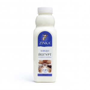 Zinka Біфідойогурт з козиного молока  2,8% жиру /510г /
