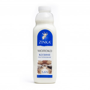 Zinka Молоко фасоване пастеризоване 3,6% жиру /930г./